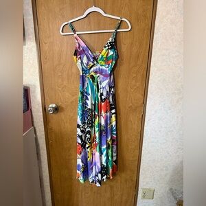 Vintage Jams World Tropical Isle Print Dress Size Small – Hawaiian Resort Style